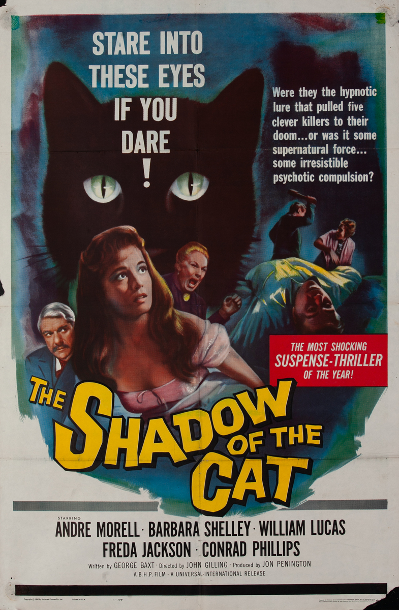 The Shadow of the Cat, 1 Sheet Movie Poster
