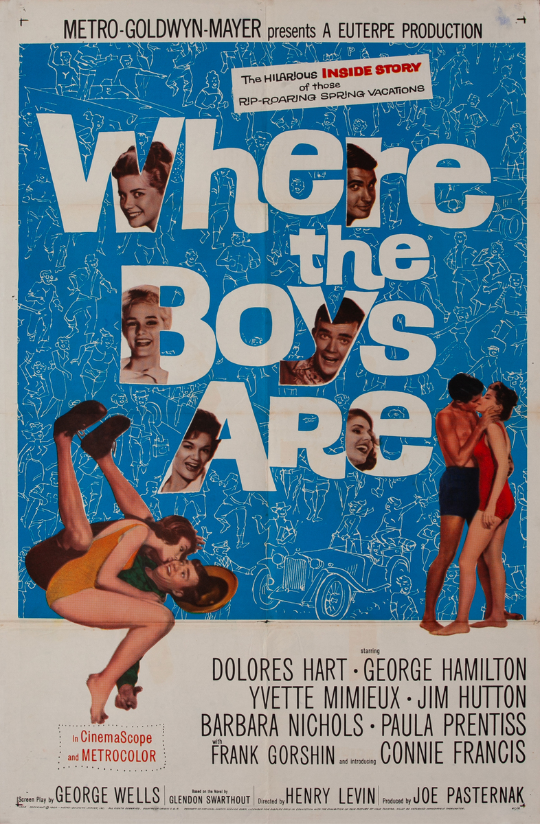 Where the Boys Are, 1 Sheet Movie Poster