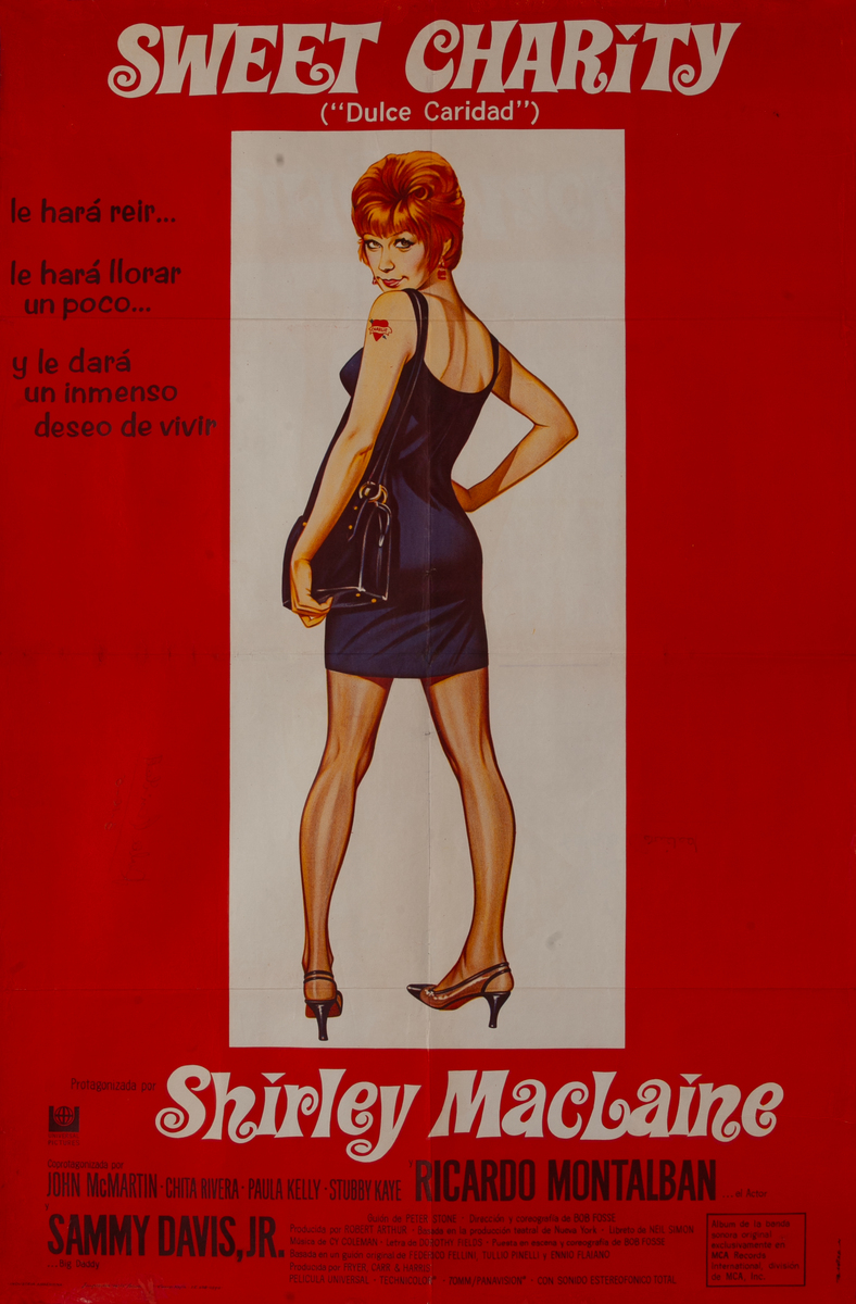 Sweet Charity Argentinean Movie Poster Dulce Caridad