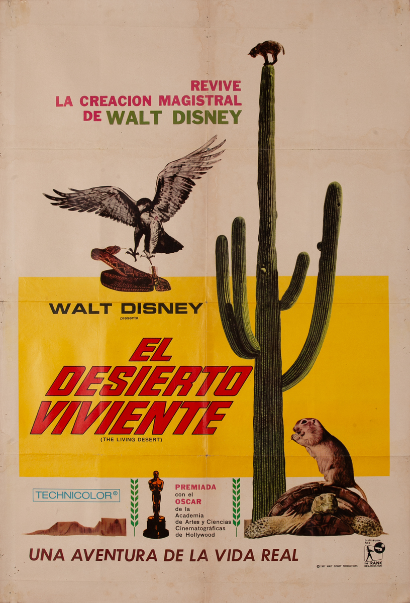 Walt Disney’s The Living Desert, Argentinean Movie Poster 