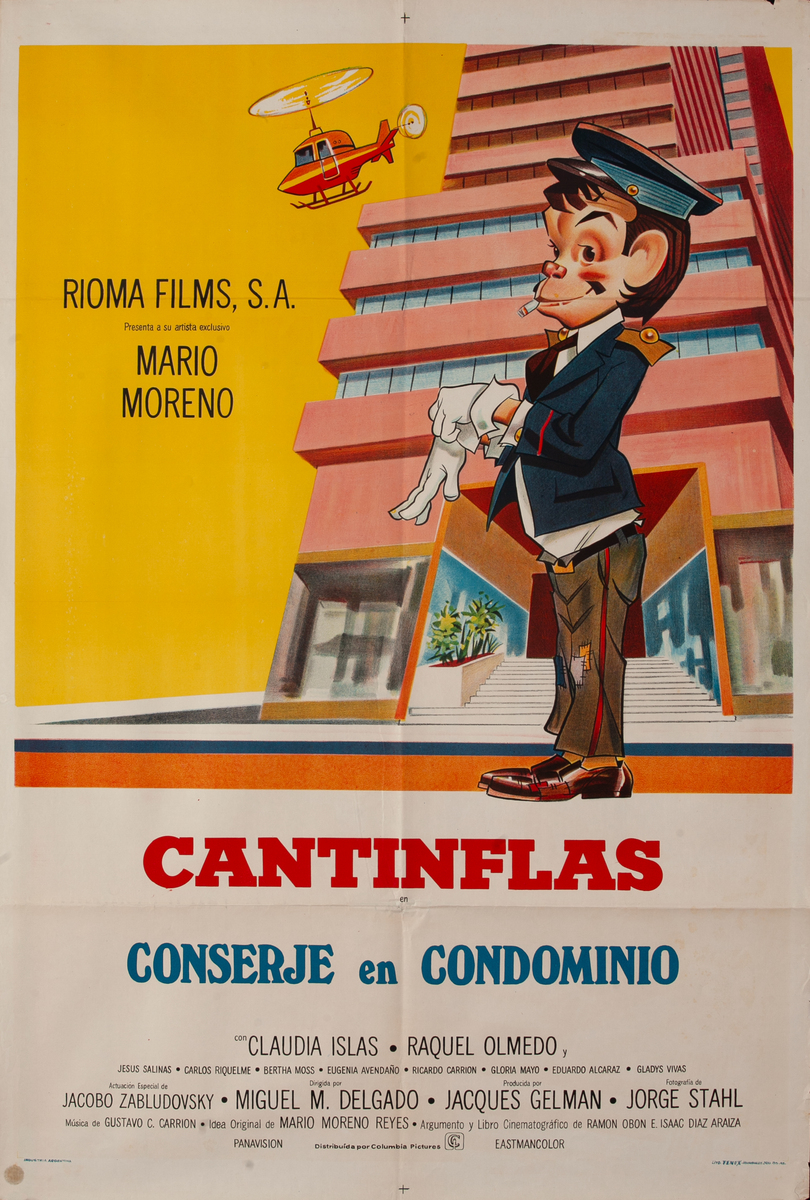 Cantinflas  Conserje en Condominio Argentinean Movie Poster