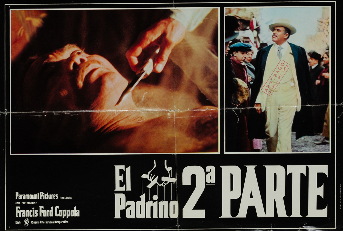 The Godfather Part II Italian Photobusta  A