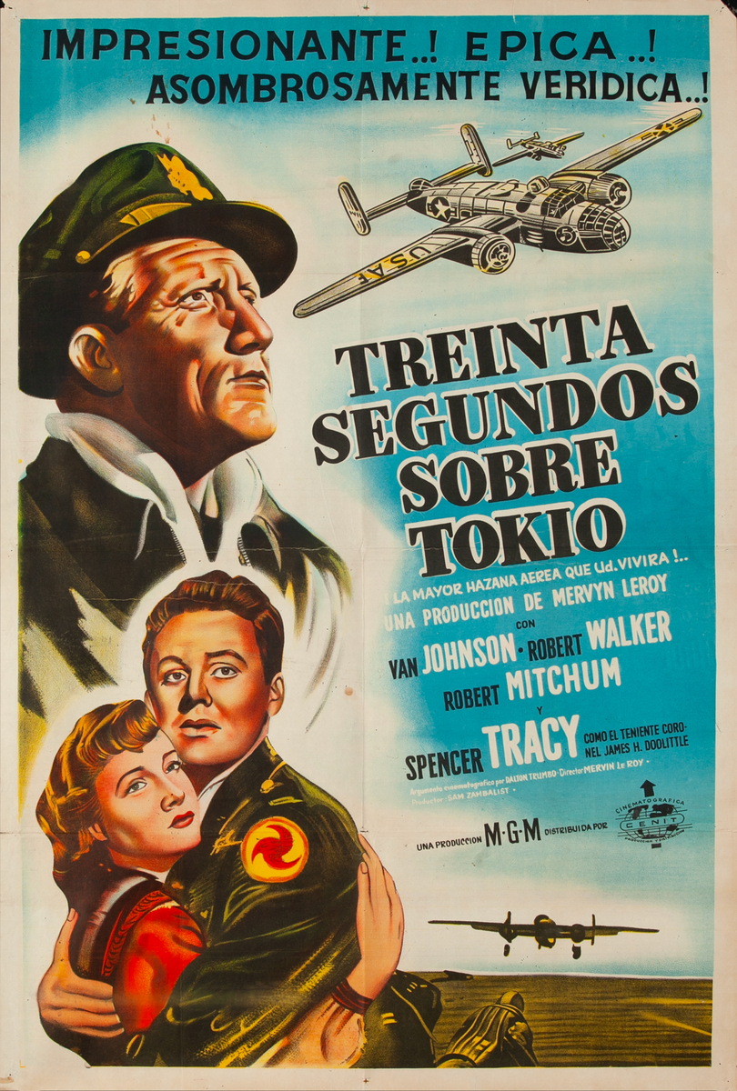 Thirty Seconds Over Tokyo, Argentinean Movie Poster