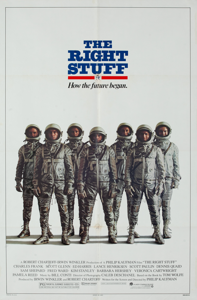 The Right Stuff, Advance 1 Sheet Movie Poster