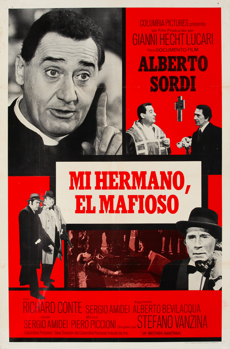 Mi Hermano El Mafioso, My Brother Anastasia Spanish 1 Sheet Movie Poster
