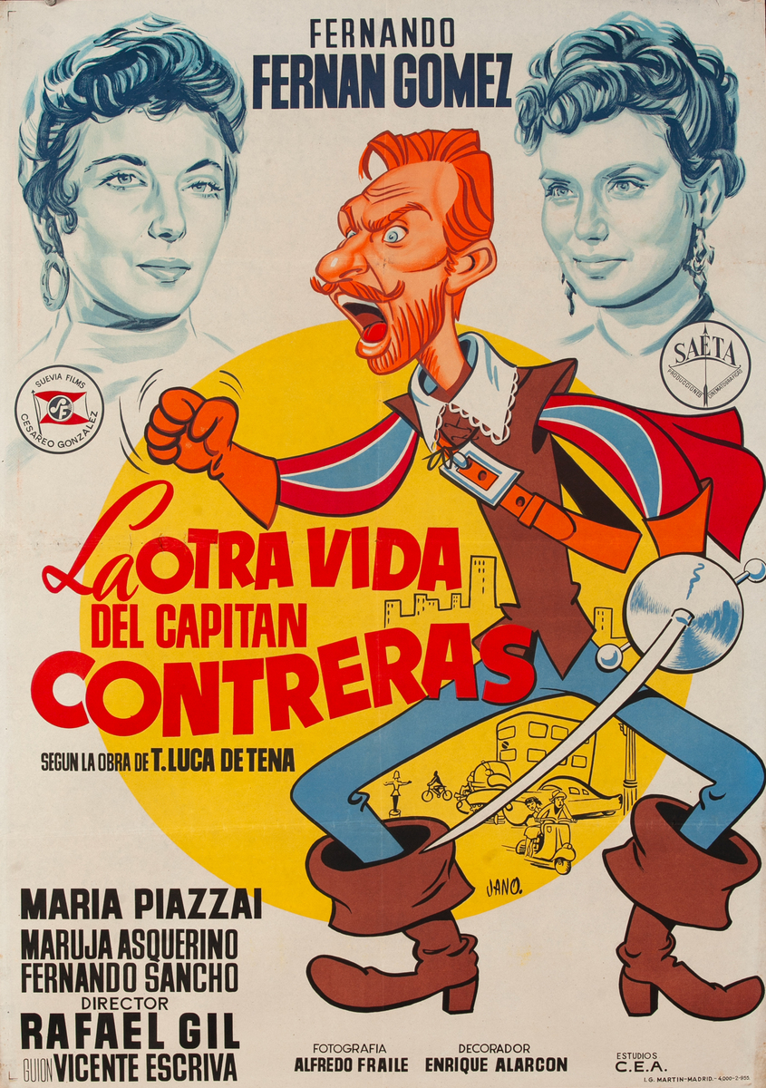 La otra vida del capitán Contreras -The Other Life of Captain Contreras Spanish 1 Sheet Movie Poster