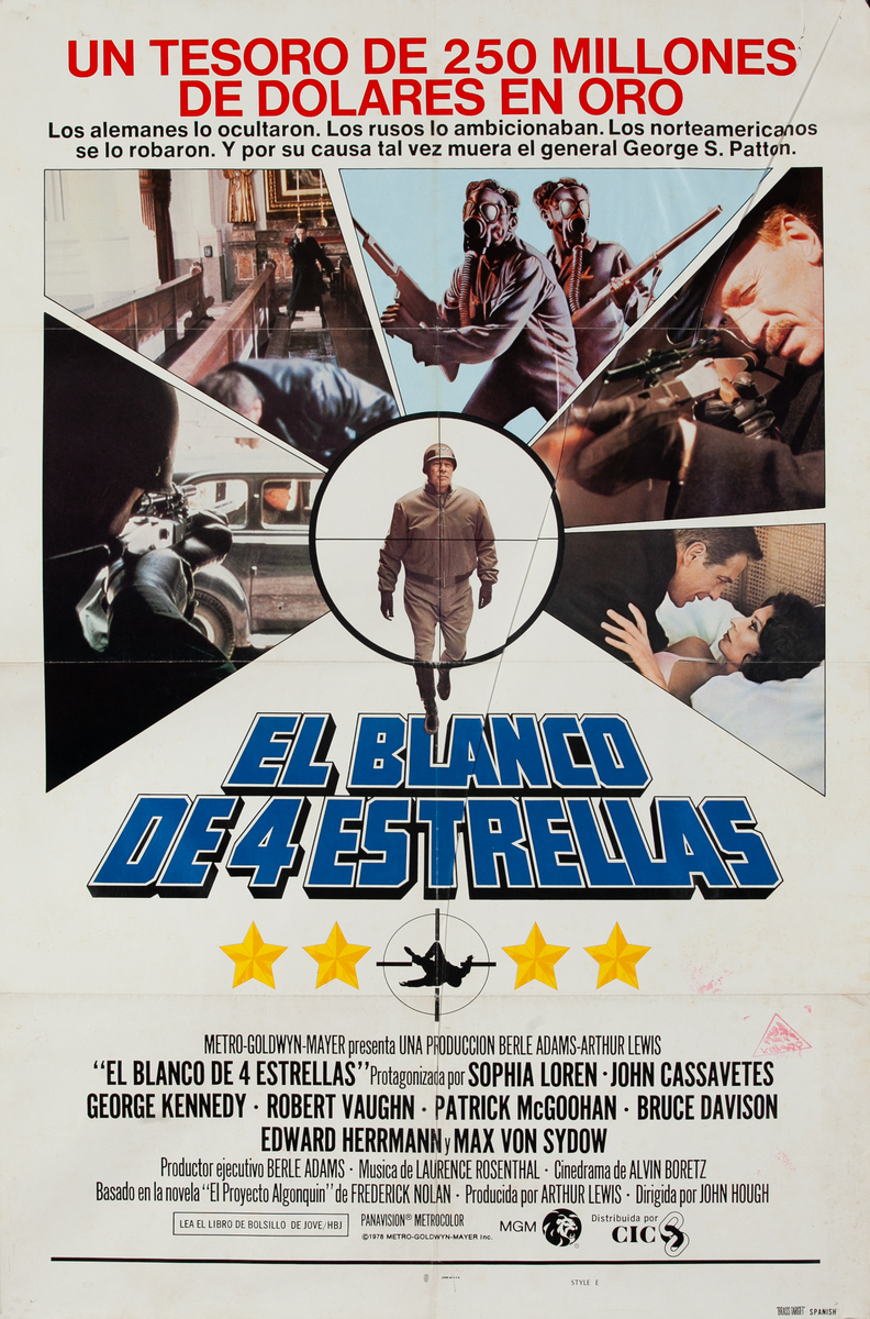 Brass Target, spanish 1 Sheet Movie Poster