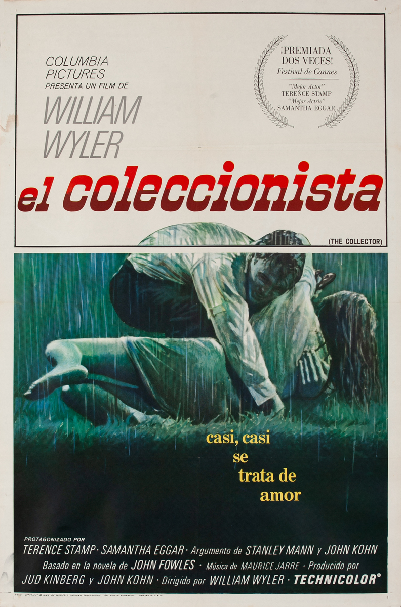 William Wyler's The Collector Spanish 1 Sheet Movie Poster