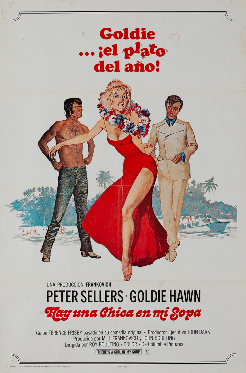 There's a Girl in My Soup, Spanish 1 Sheet Movie Poster