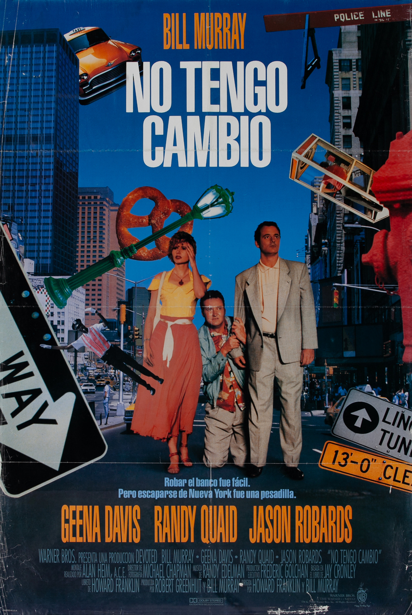 Quick Change, Spanish 1 Sheet Movie Poster