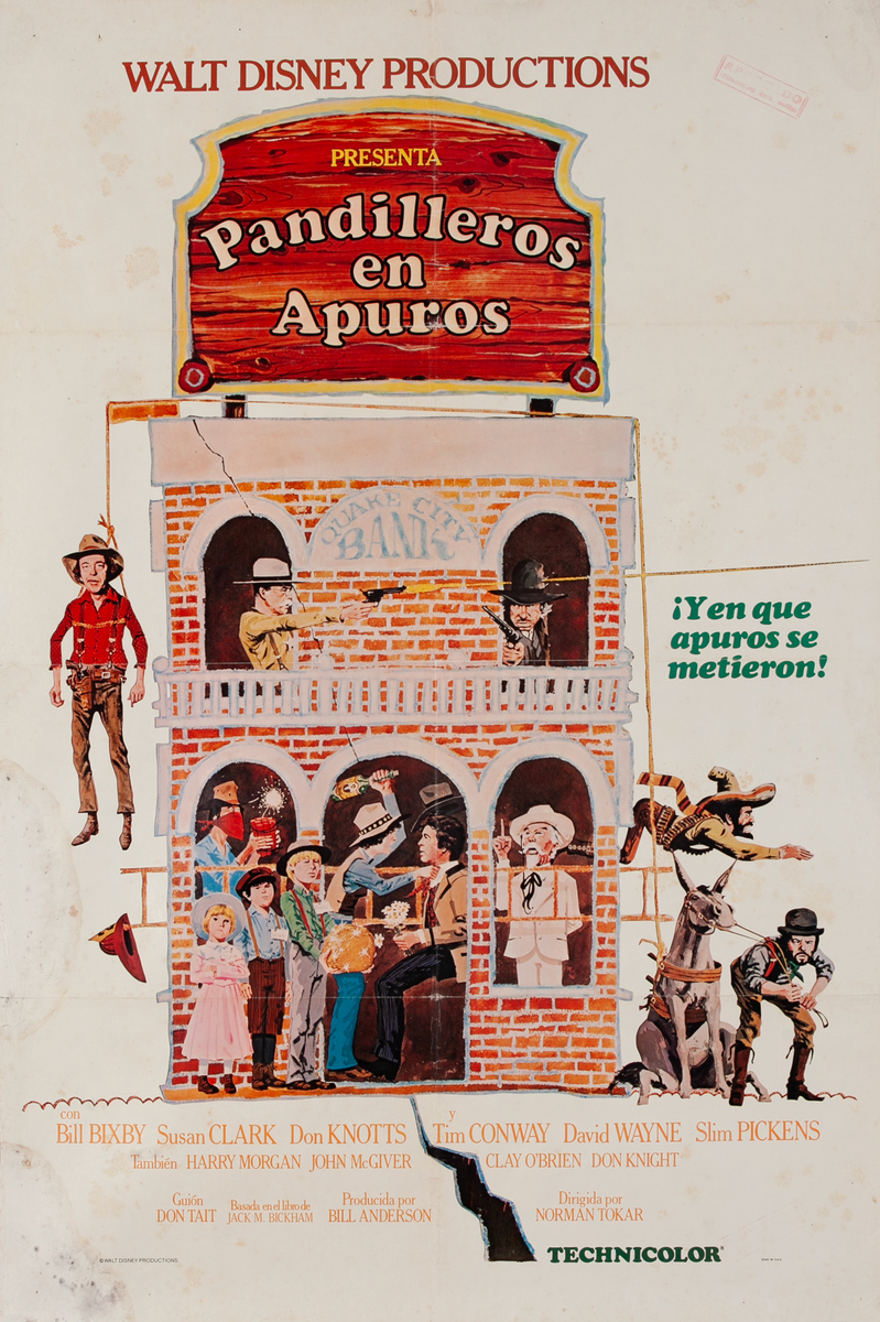 The Apple Dumpling Gang, Spanish 1 Sheet Movie Poster