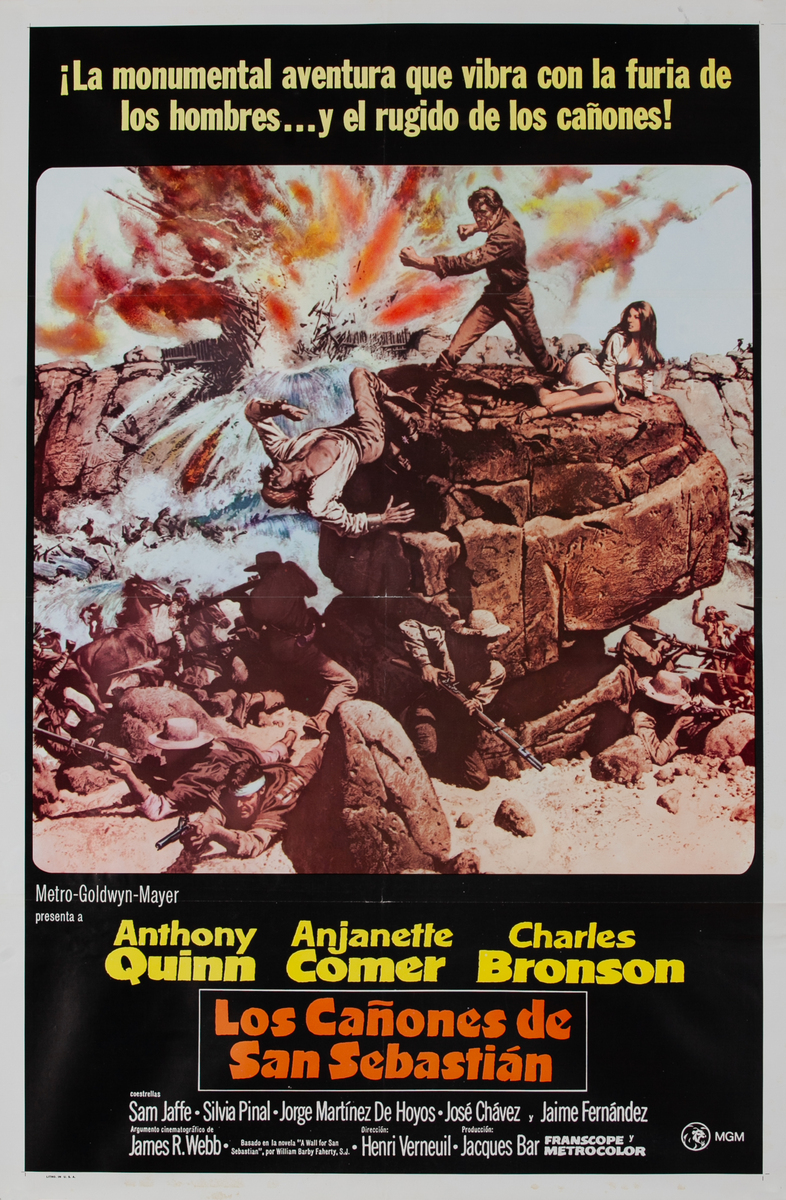 Guns for San Sebastian Spanish 1 Sheet Movie Poster