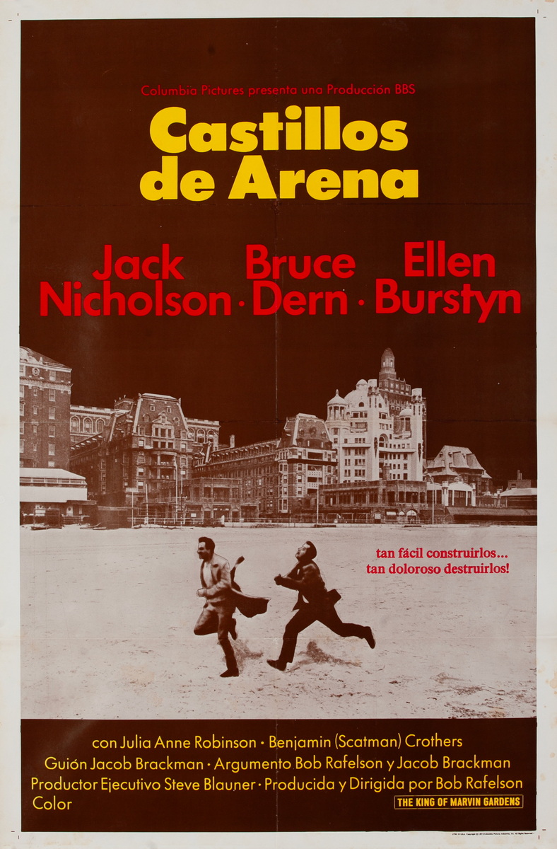The King of Marvin Gardens, Spanish 1 Sheet Movie Poster