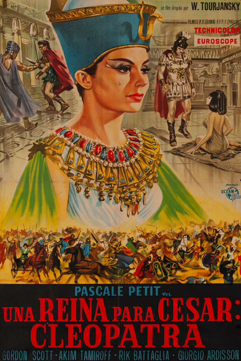 Una Reina para Cesar: Cleopatra Spanish 1 Sheet Movie Poster