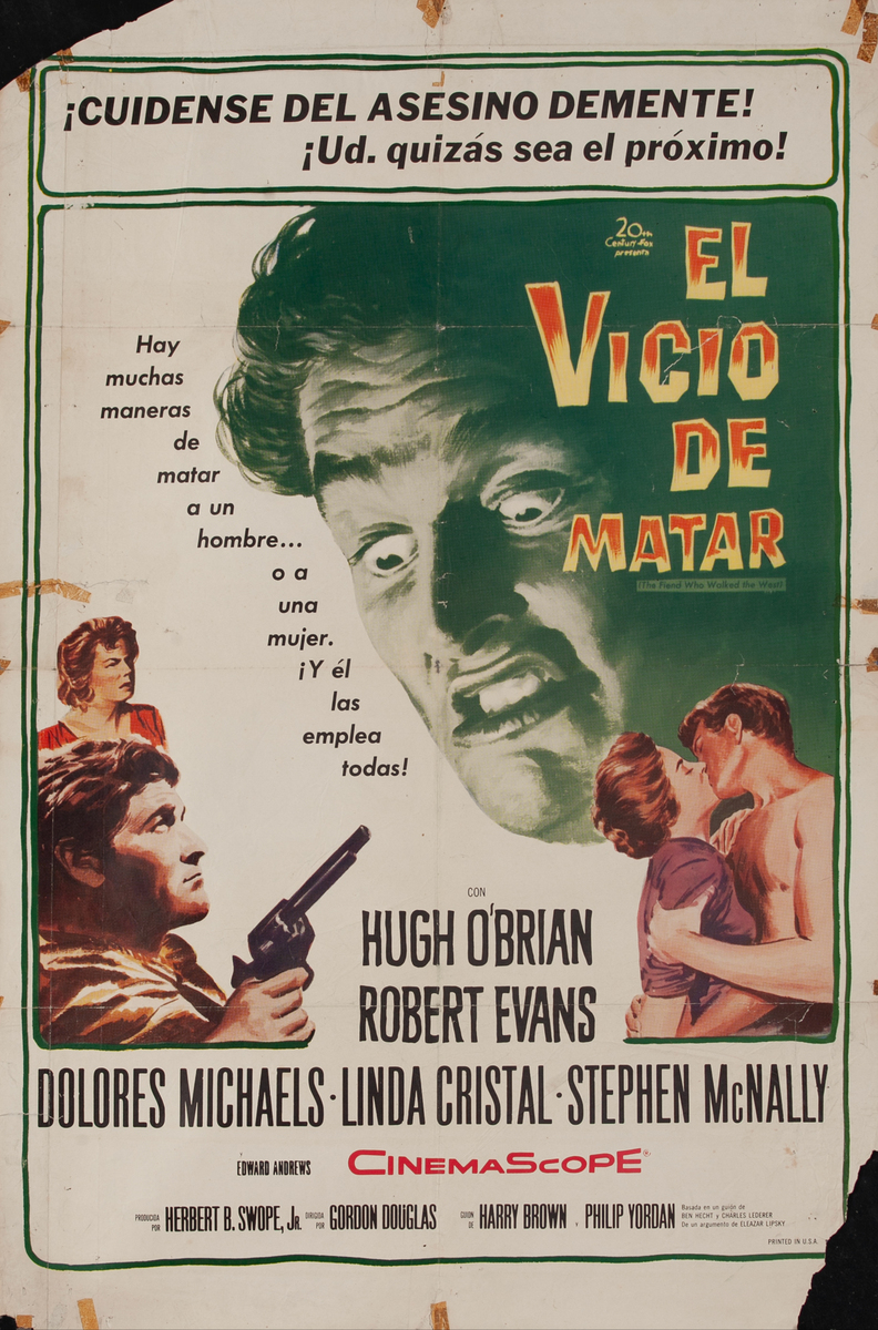 El Vicio De Matar The The Fiend Who Walked the West, Spanish 1 Sheet Movie Poster