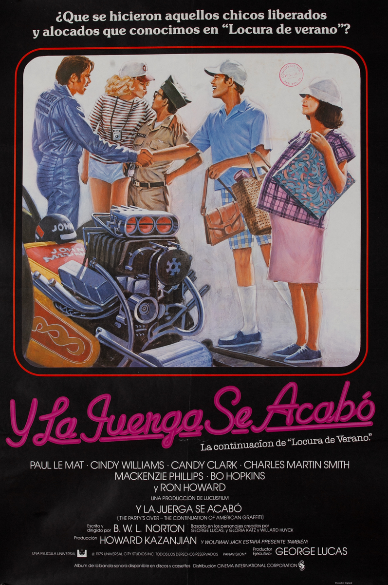 More American Graffiti Spanish 1 Sheet Movie Poster 
