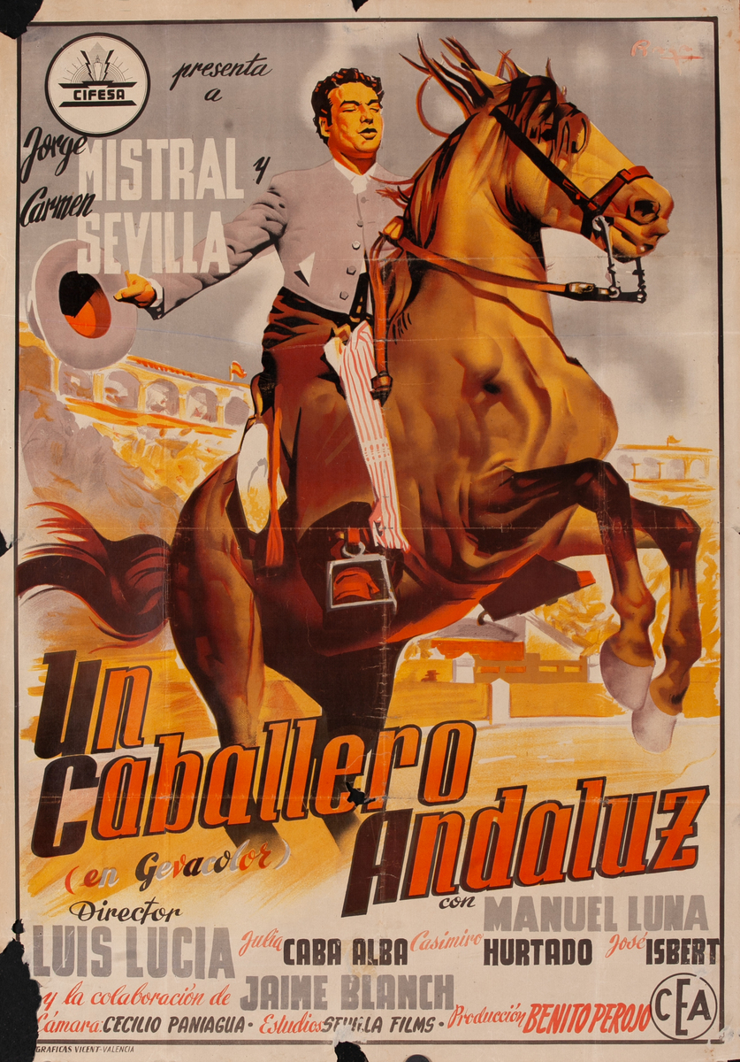 An Andalusian Gentleman Spanish 1 Sheet Movie Poster 