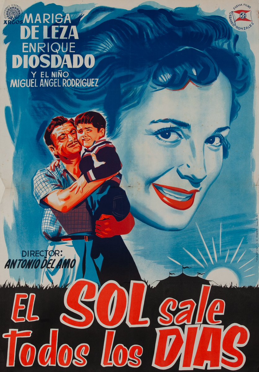 El Sol Sale Todos los Días - The Sun Rses Every Day Spanish 1 Sheet Movie Poster
