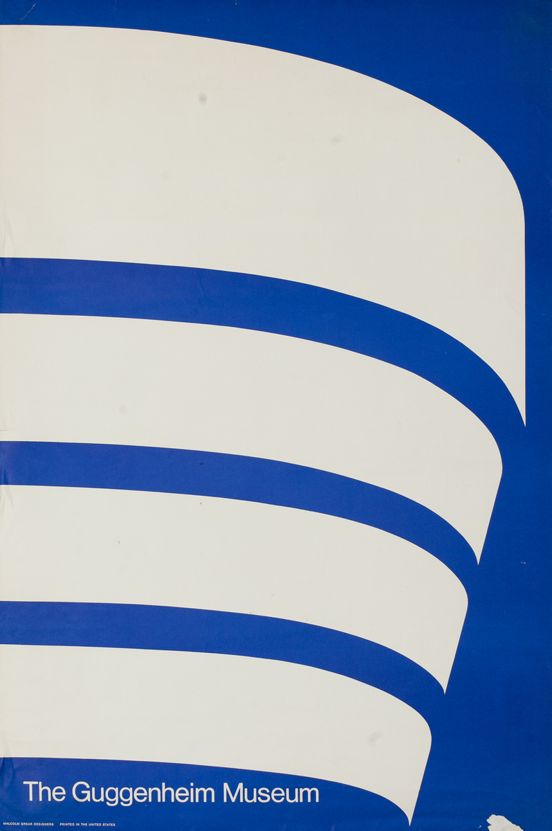 Guggenheim Museum Poster Grear Blue