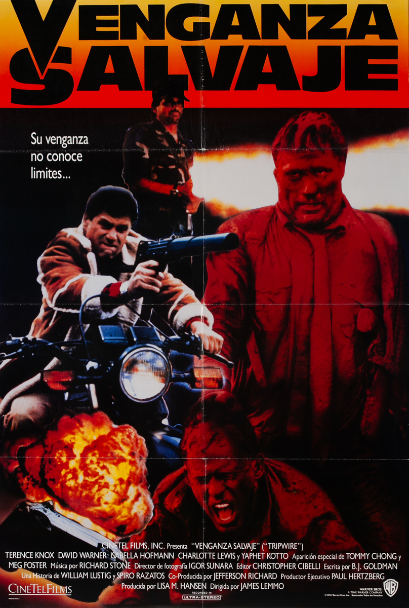 Venganza Salvaje - Tripwire, Spanish 1 Sheet Movie Poster