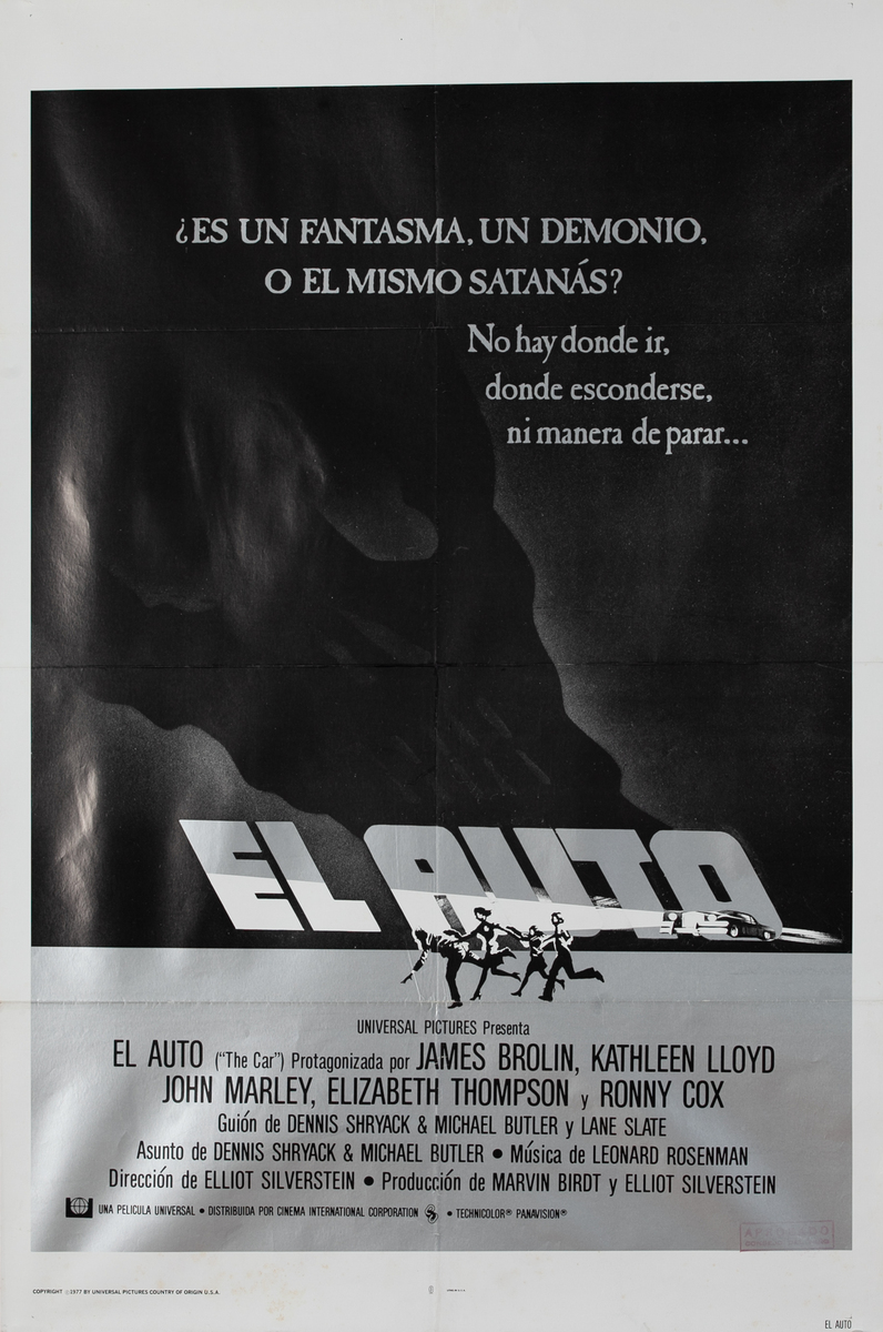 The Car, Spanish 1 Sheet Movie Poster