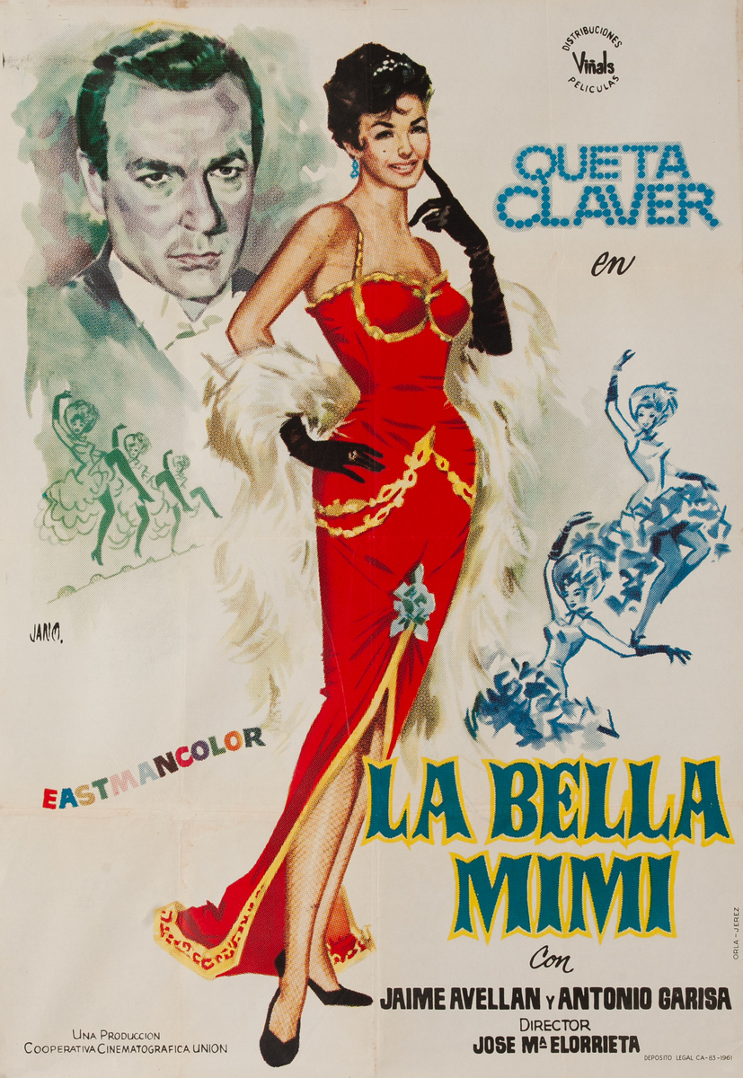 La Bella Mimi (Beautiful Mimi), Spanish 1 Sheet Movie Poster  
