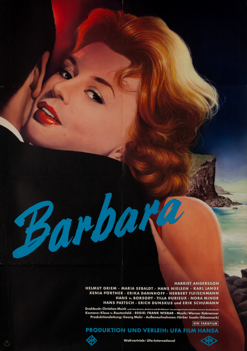 Barbara - Wild wie das Meer (Barbara - Wild as the Sea) Portrait, German 1 Sheet Movie Poster 