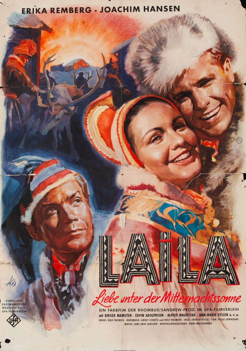 Laila German 1 Sheet Movie Poster