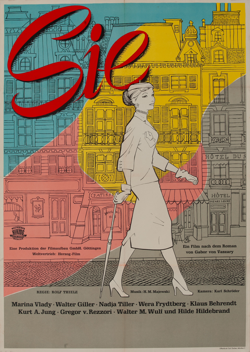She (She) German 1 Sheet Movie Poster walking