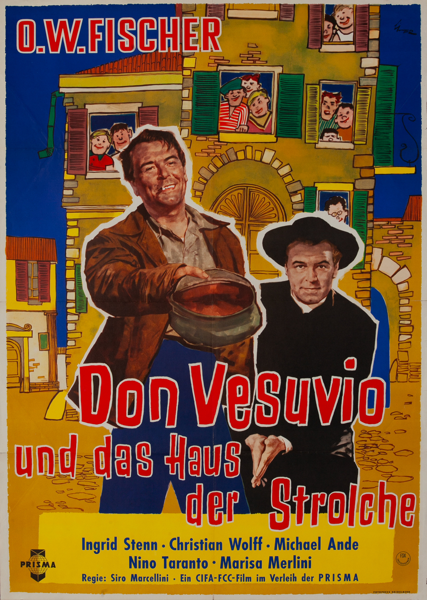 Don Vesuvio und das haus der Strolch German 1 Sheet Movie Poster 