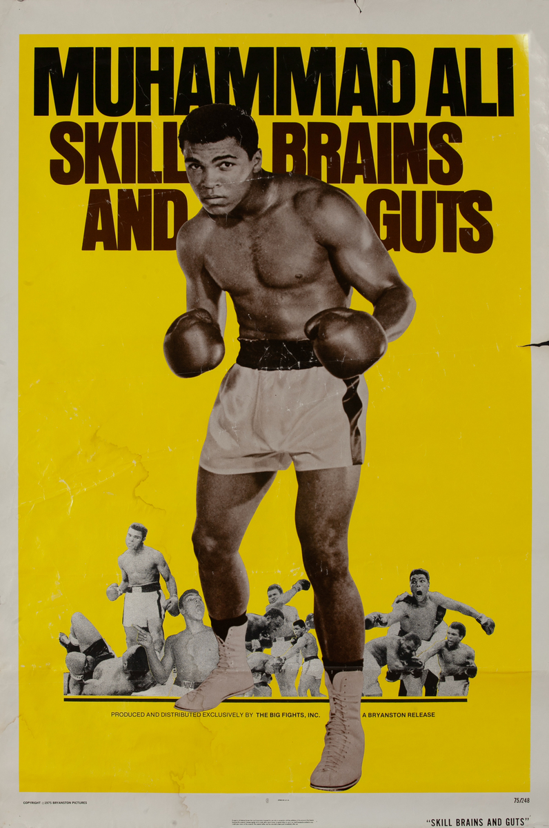 Skill, Brains, and Guts, Muhammad Ali Sports Documentary 1 Sheet Movie Poster