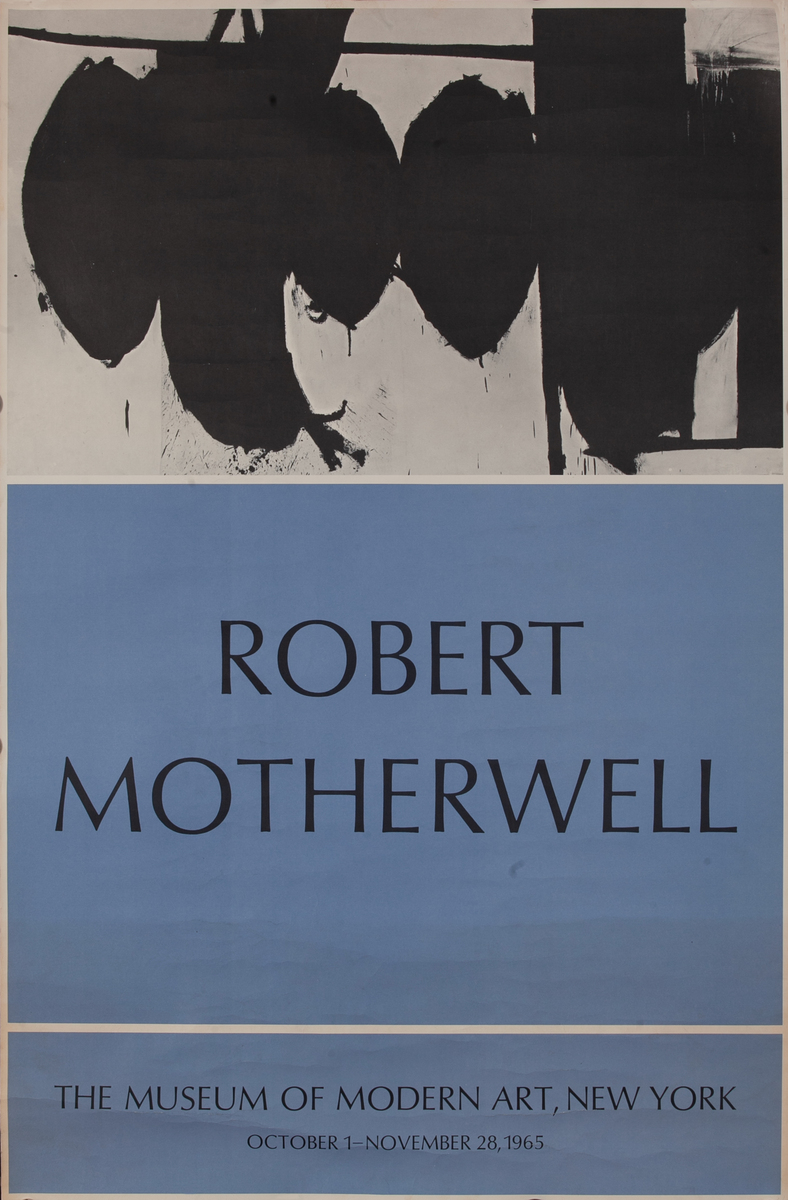 Robert Motherwell Museum of Modern Art Exhibit Poster 1965