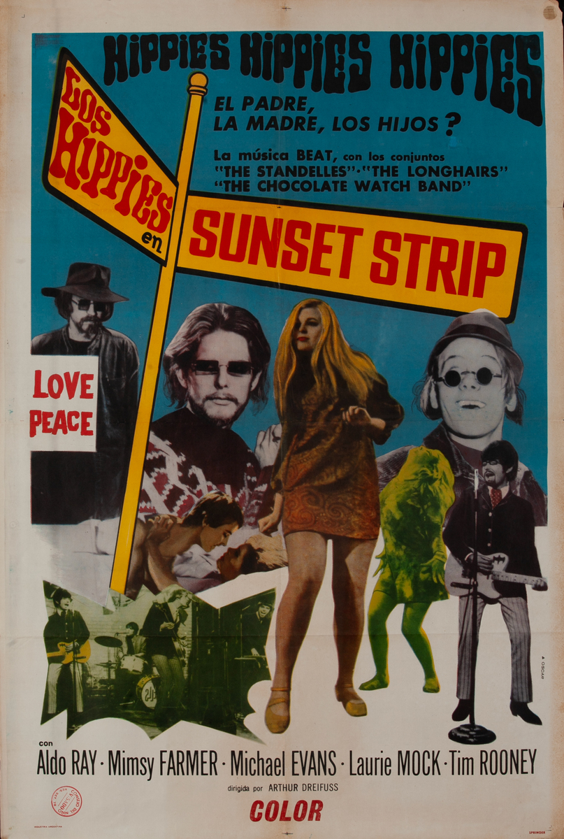 Riot on Sunset Strip, Argentinean Movie Poster