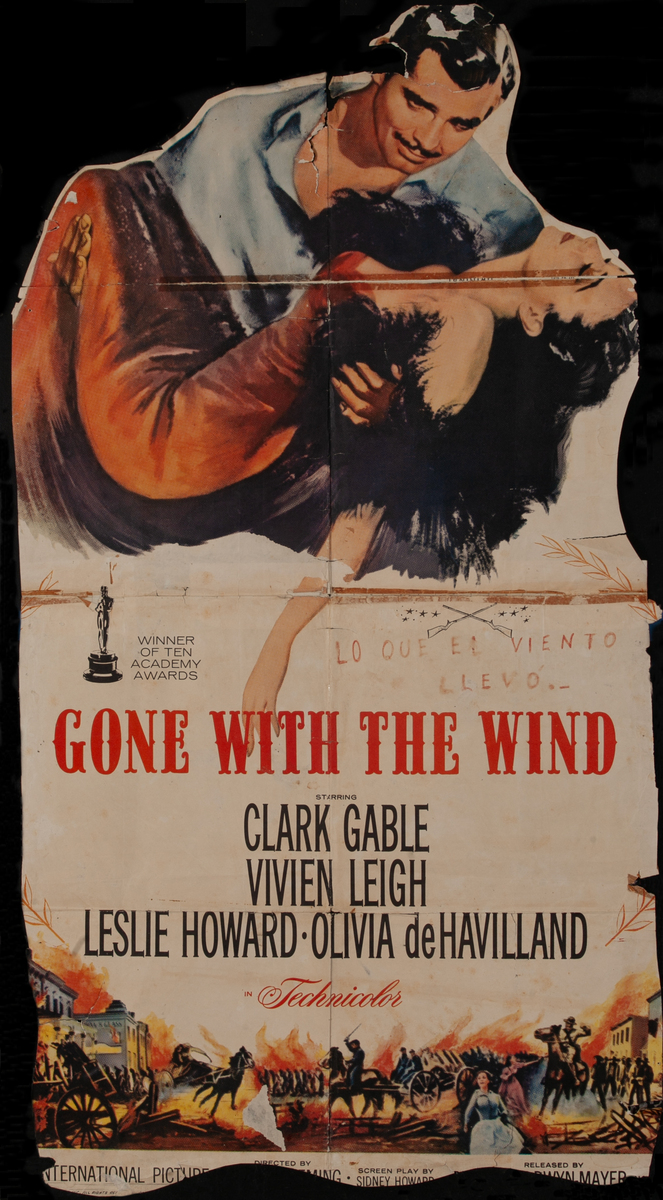 Gone With The Wind Movie Poster Re-Release cutdown