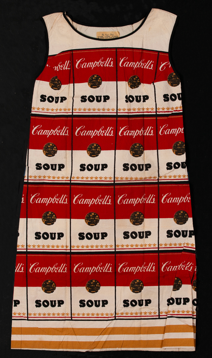 Andy Warhol Campbell’s Soup Pop Art Souper Paper Dress