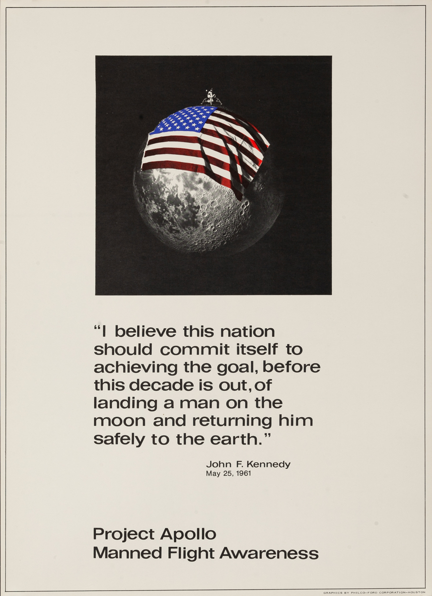 Project Apollo Manned Flight Awareness Poster
