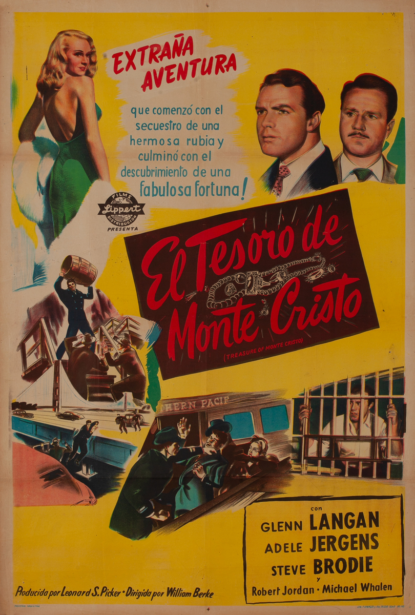Treasure of Monte Cristo, Argentinean Movie Poster