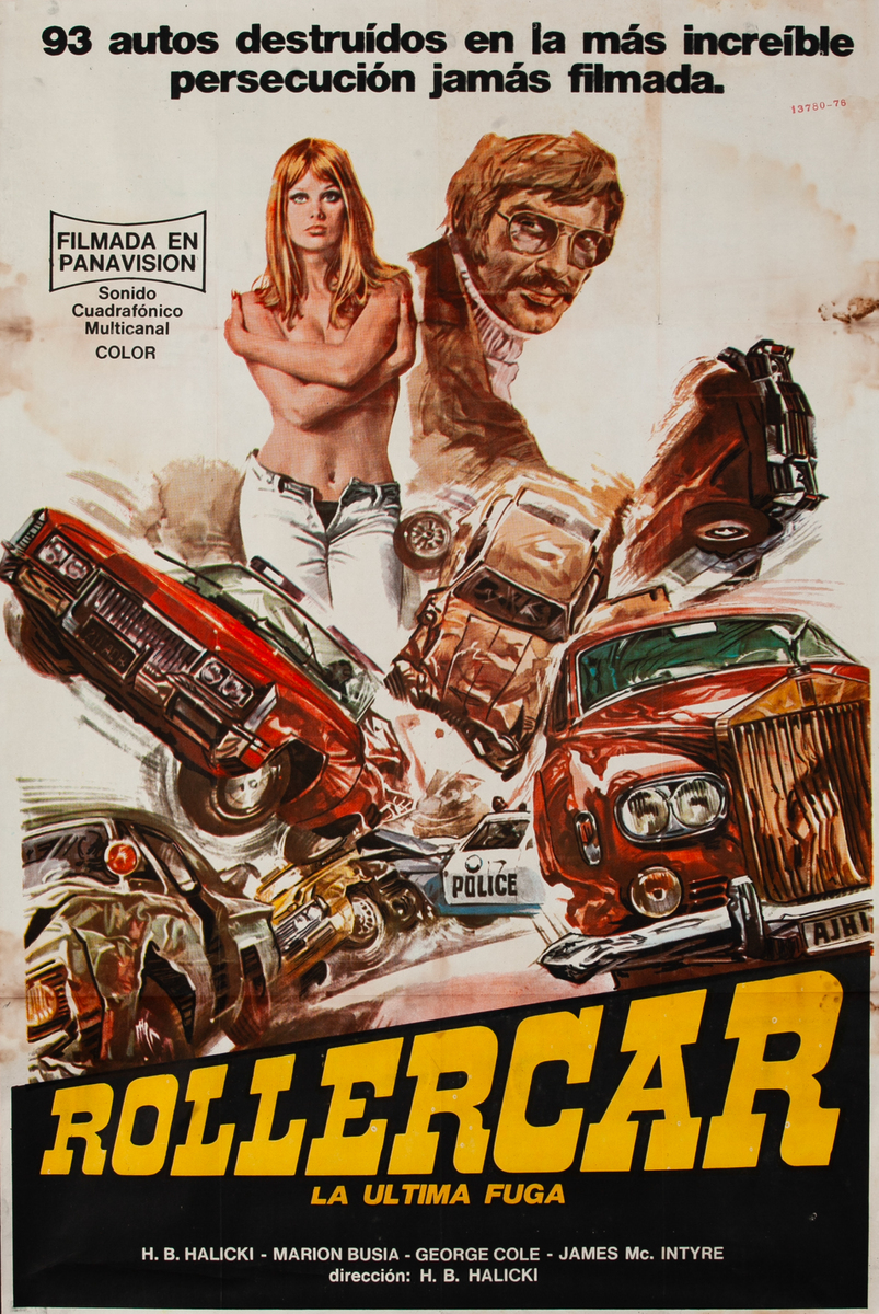 Rollercar Spanish 1 Sheet Movie Poster