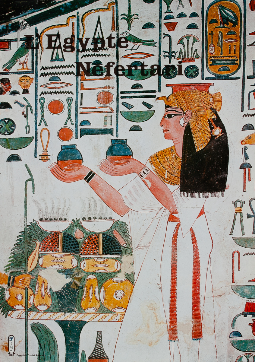 Egypte Franch Language Nefertiti Egyptian Travel Poster