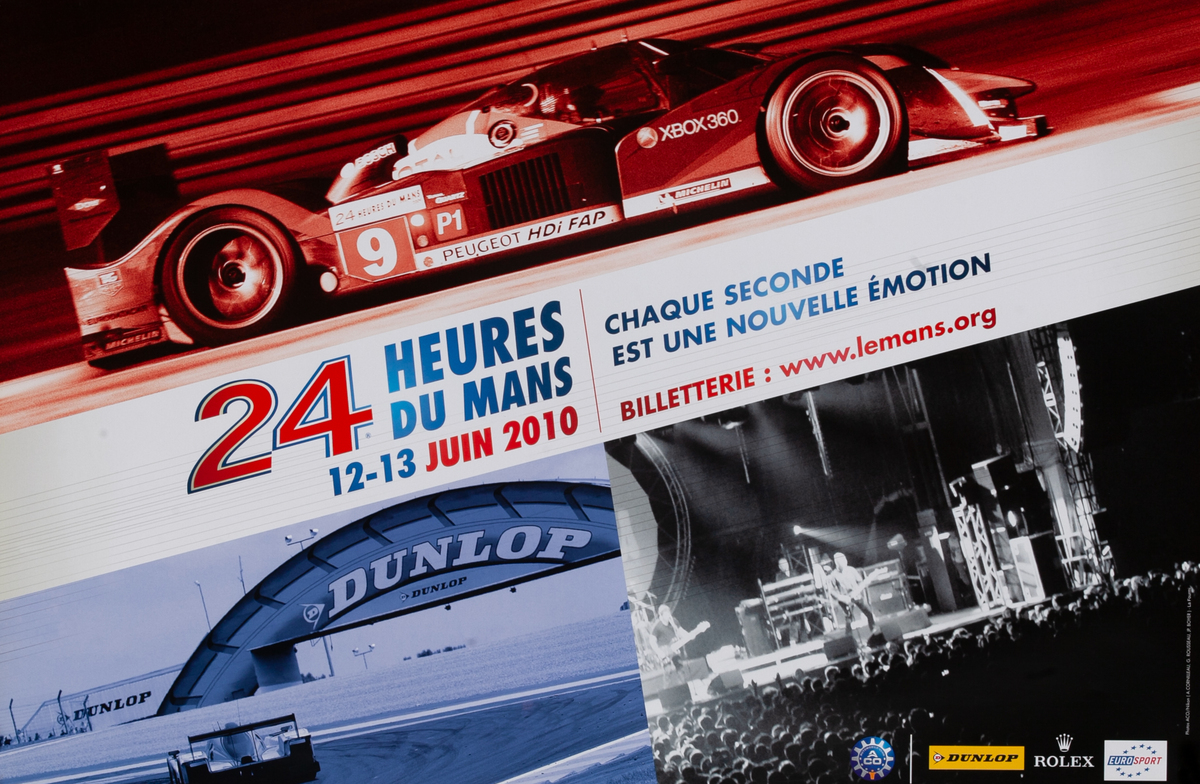 24 hours Le Mans 2010 Original Racing Poster