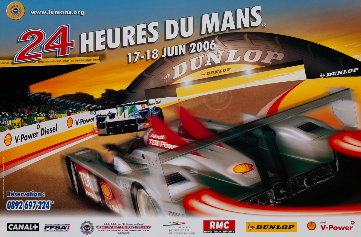 24 hours Le Mans 2006 Original Racing Poster