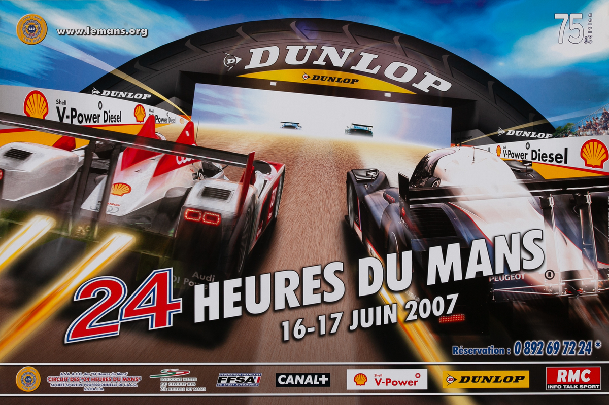 24 hours Le Mans 2007 Original Racing Poster