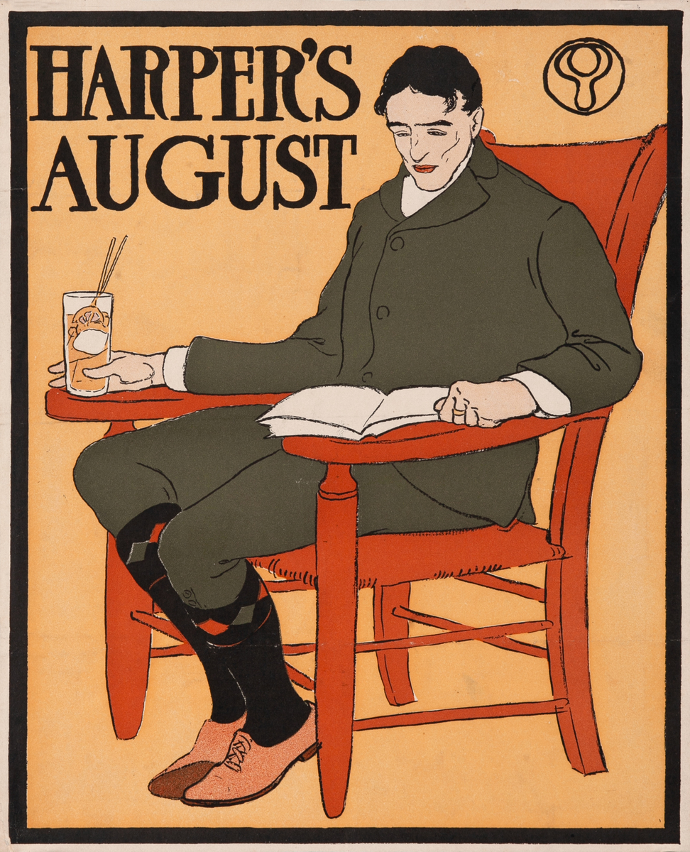 Harper’s August 1898 Original Magazine Poster