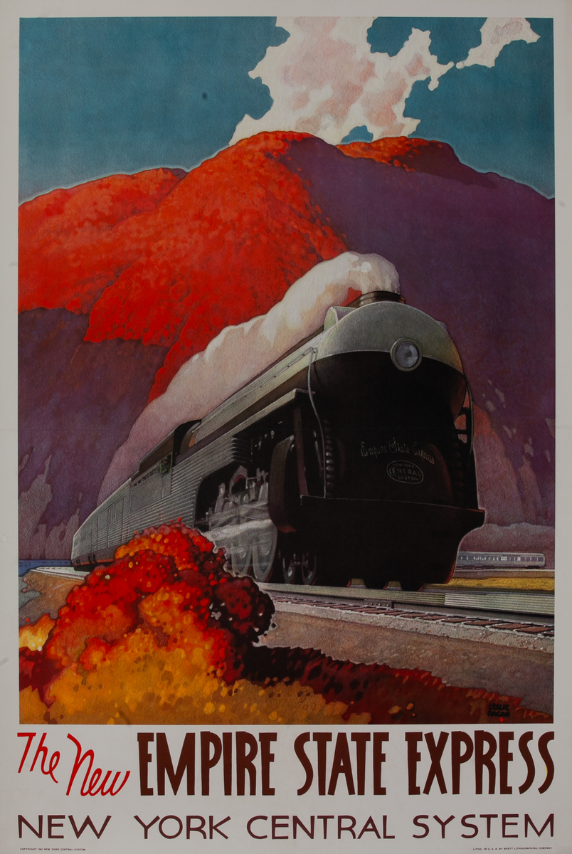 New York Central System The New Empire State Express Travel Poster