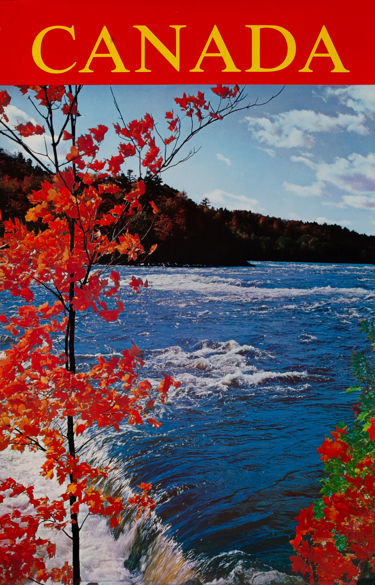 Canada Fall Foliage Travel Poster