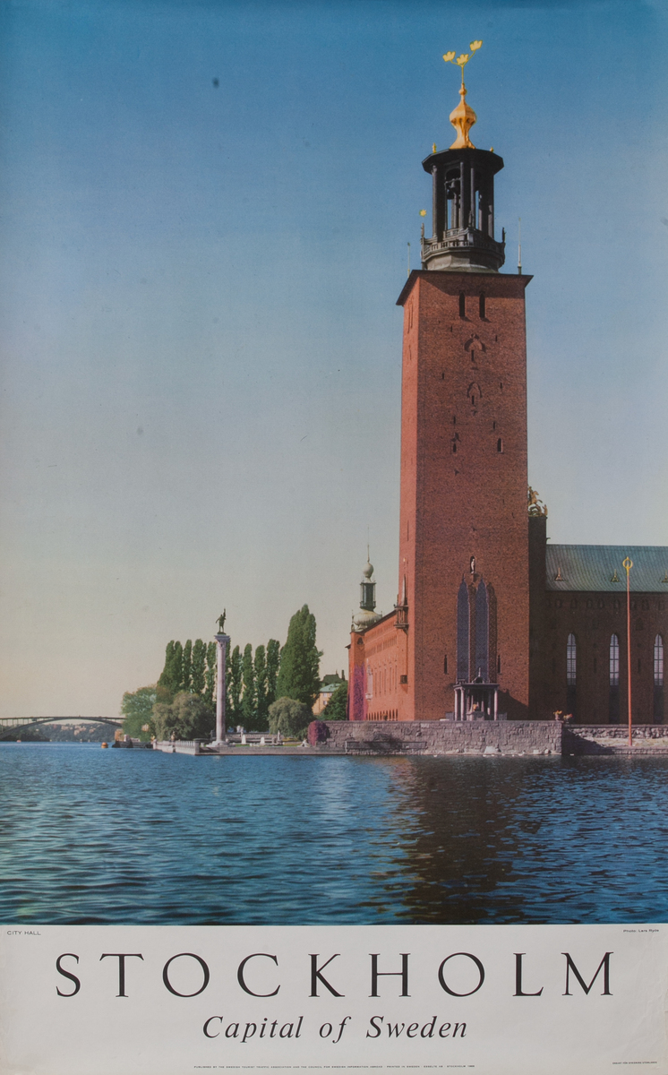 Stockholm Capital of Sweden Travel Poster