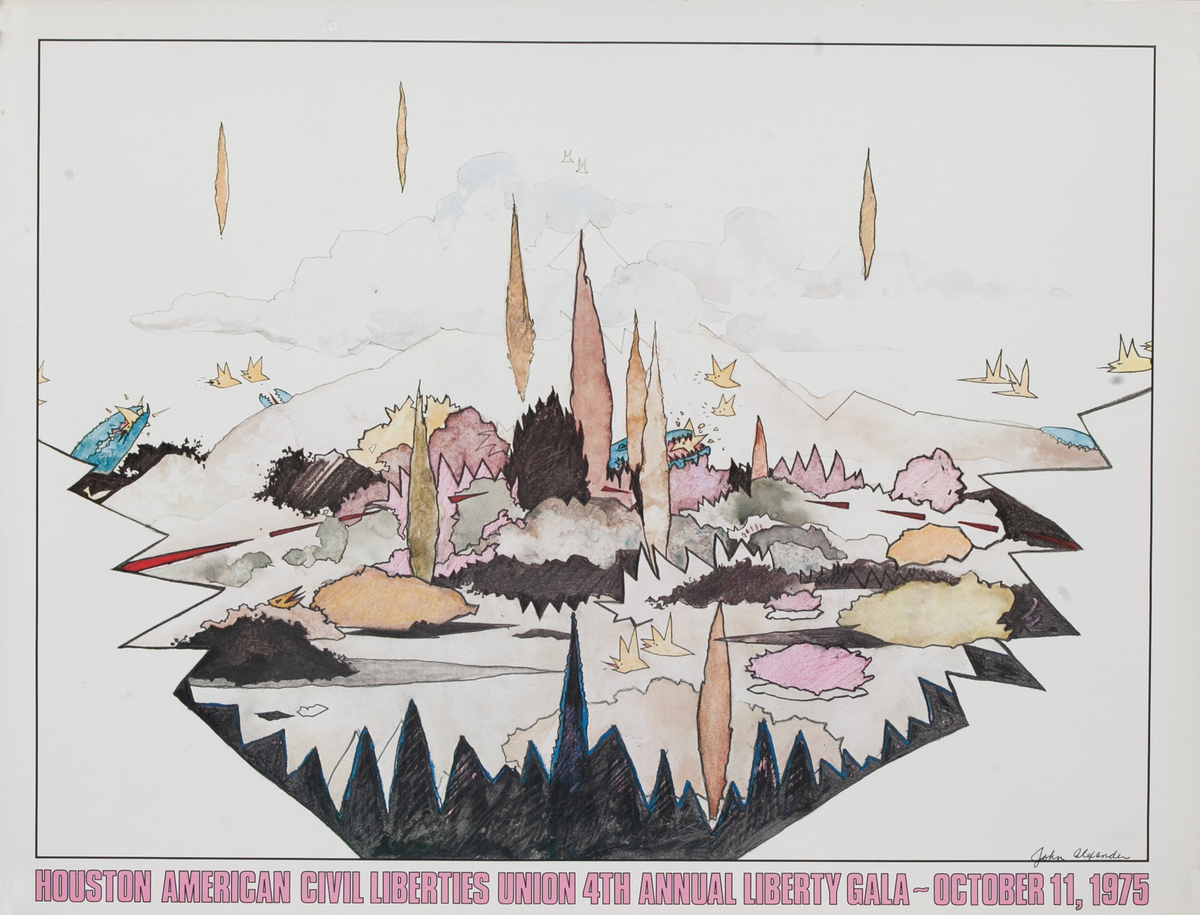 Houston American Civil Liberties Union 4th Annual Liberty Gala Poster 