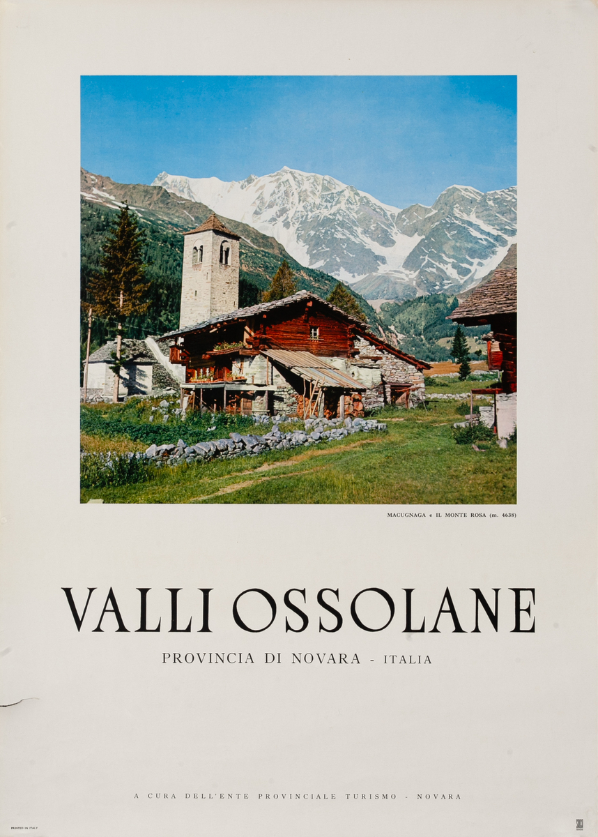 Valli Ossolane Italy Travel Poster