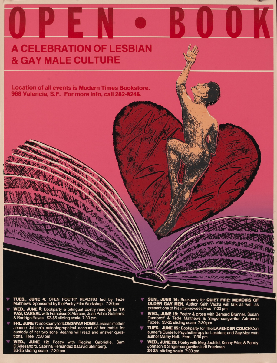 Open Book A Celebration of Lesbian and Gay Male Culture at Modern Times Bookstore