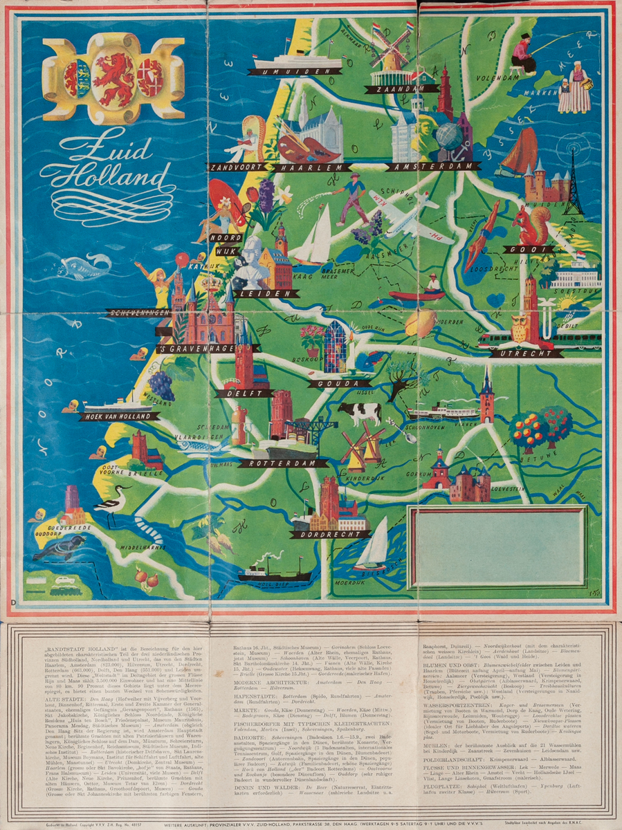 Holland Illustrated Map 